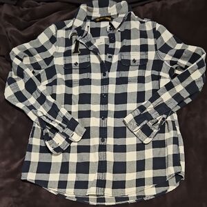 Womens Harley Davison Flannel Button Down